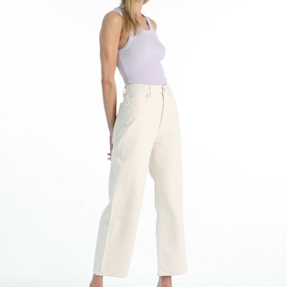 Agolde Ren Wide-Leg Cropped jeans